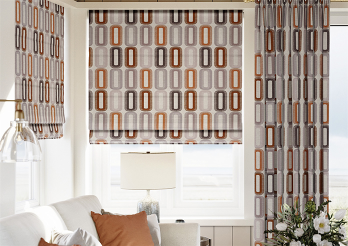 Soho, Terracotta - Twist&Fit Roman Blind - Image 3